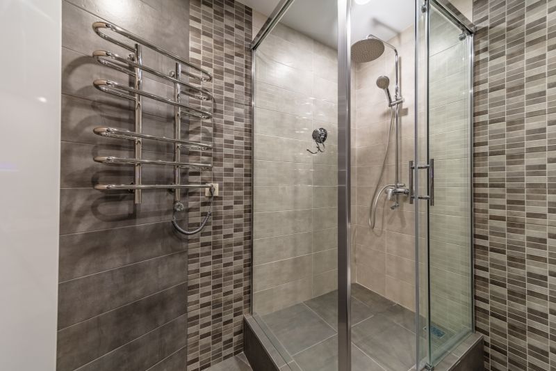 Sleek Shower with Glass Panels